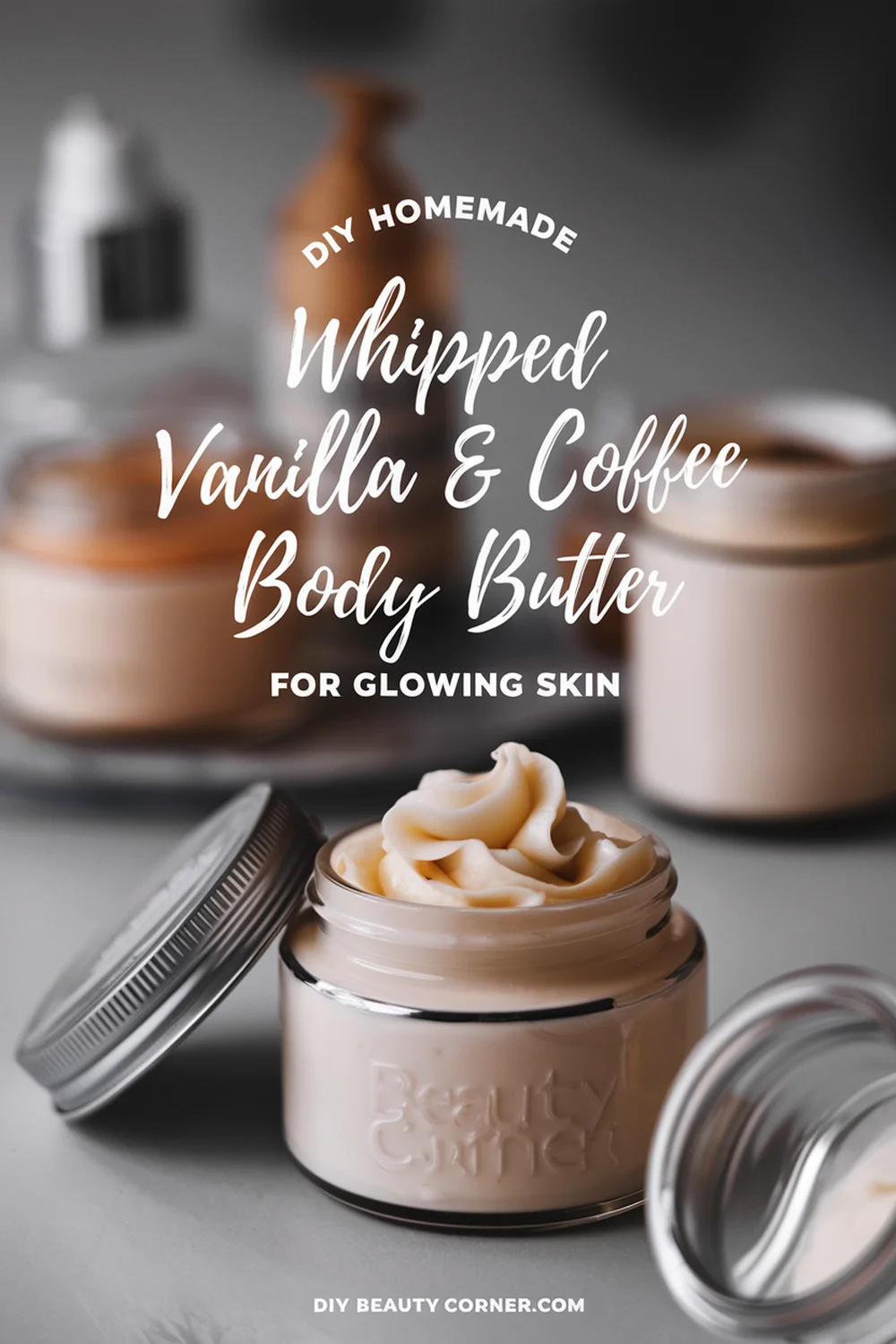 DIY HOMEMADE Whipped Vanilla & Coffee Body Butter For Glowing Skin 