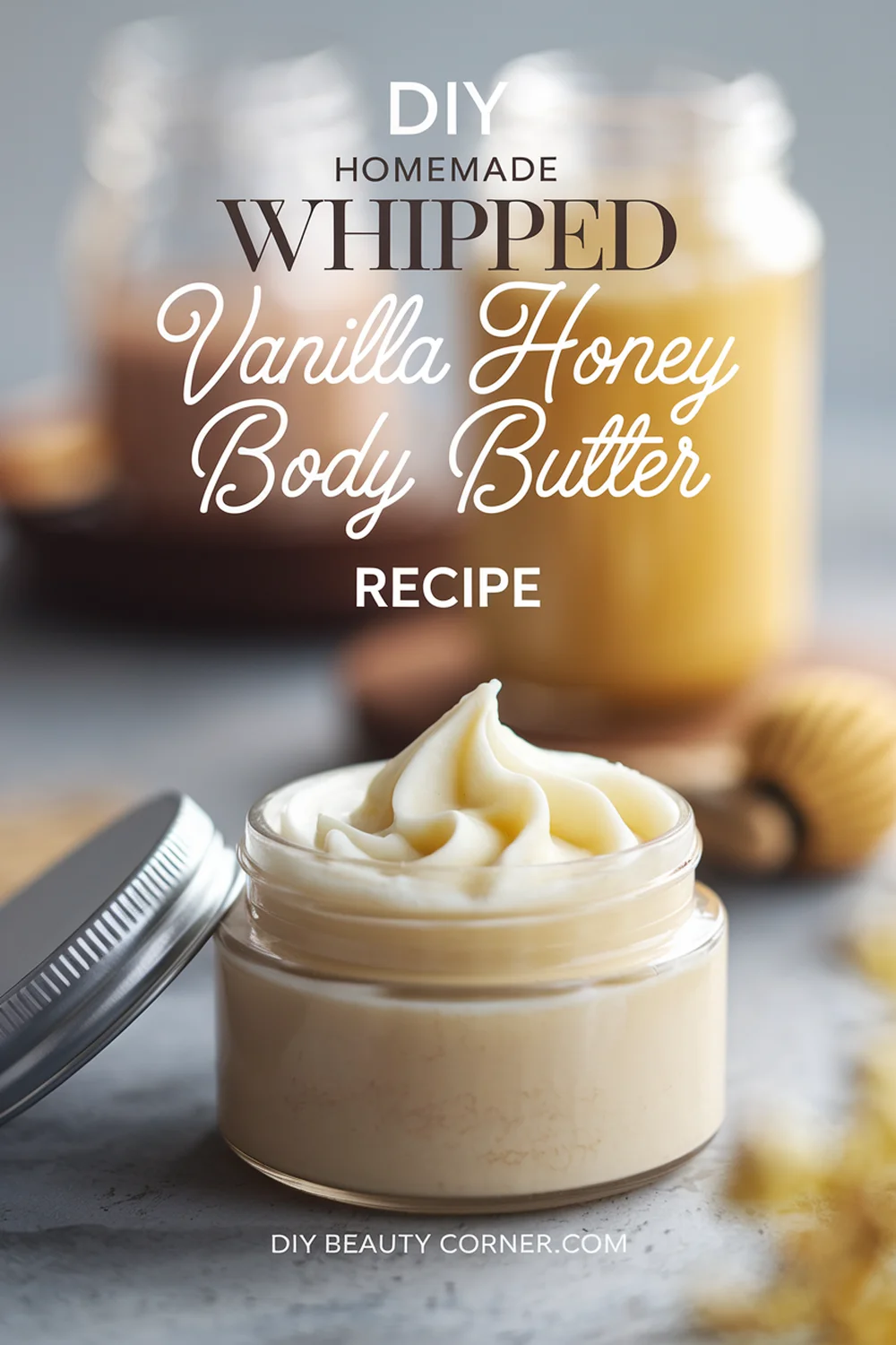 DIY HOMEMADE Whipped Vanilla Honey Body Butter Recipe 