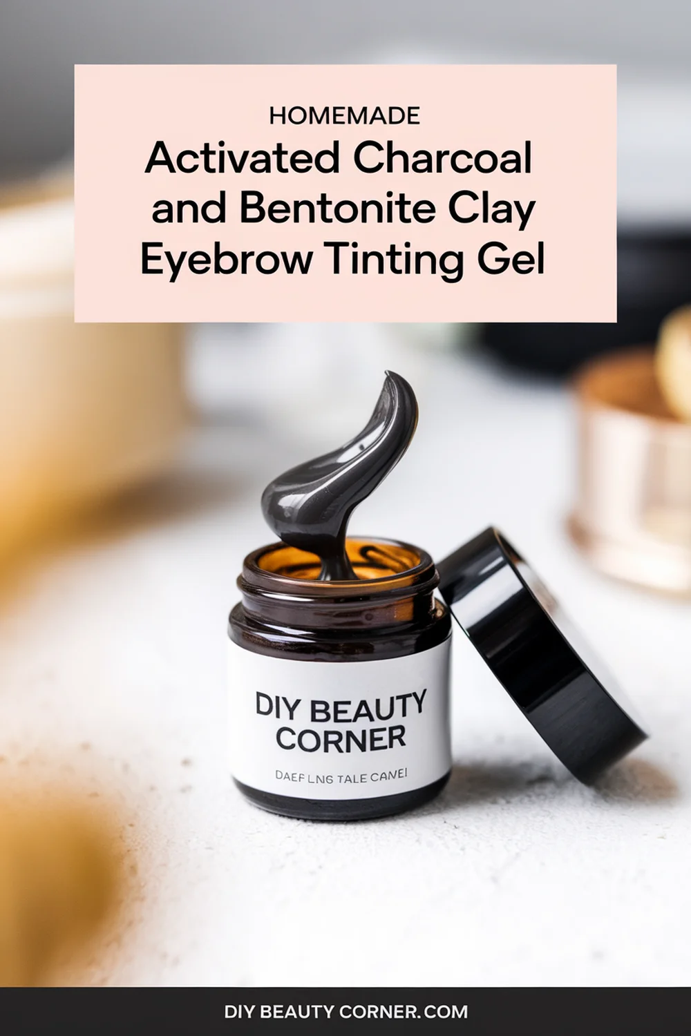 DIY HOMEMADE Activated Charcoal and Bentonite Clay Tinting Gel 