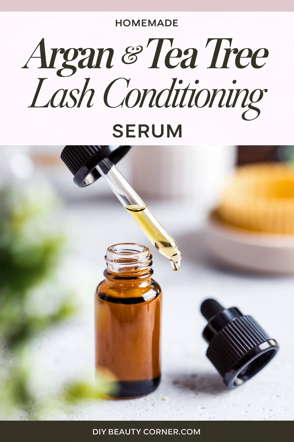 DIY HOMEMADE Argan Oil and Tea Tree Oil Lash Conditioning Serum