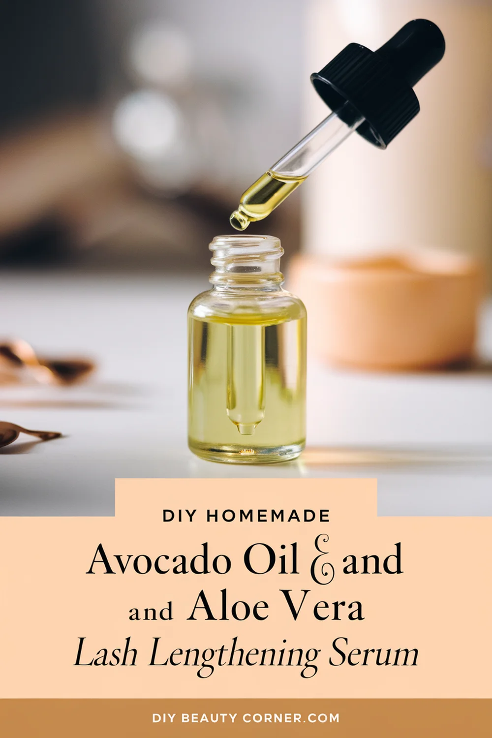 DIY HOMEMADE Avocado Oil and Aloe Vera Lash Lengthening Serum