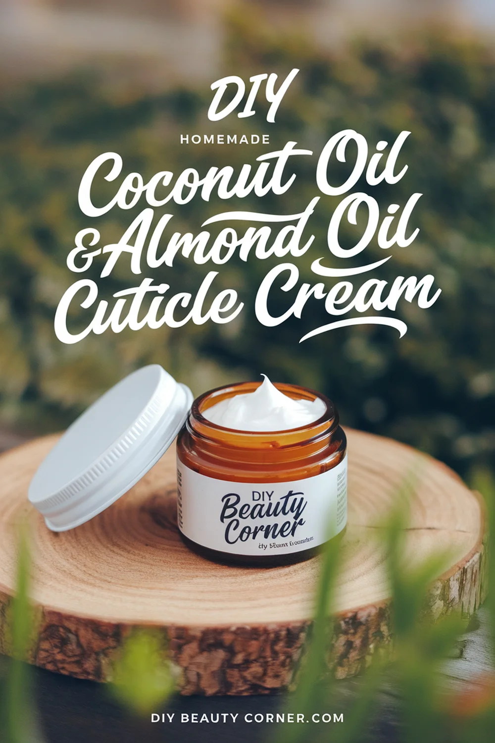 DIY HOMEMADE Coconut Oil and Almond Oil Cuticle Cream 