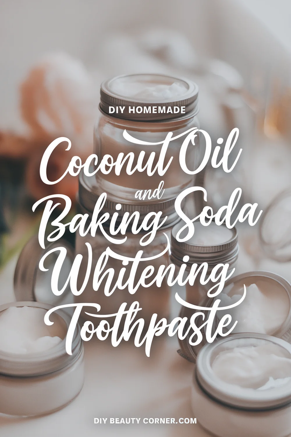 DIY HOMEMADE Coconut Oil and Baking Soda Whitening Toothpaste 