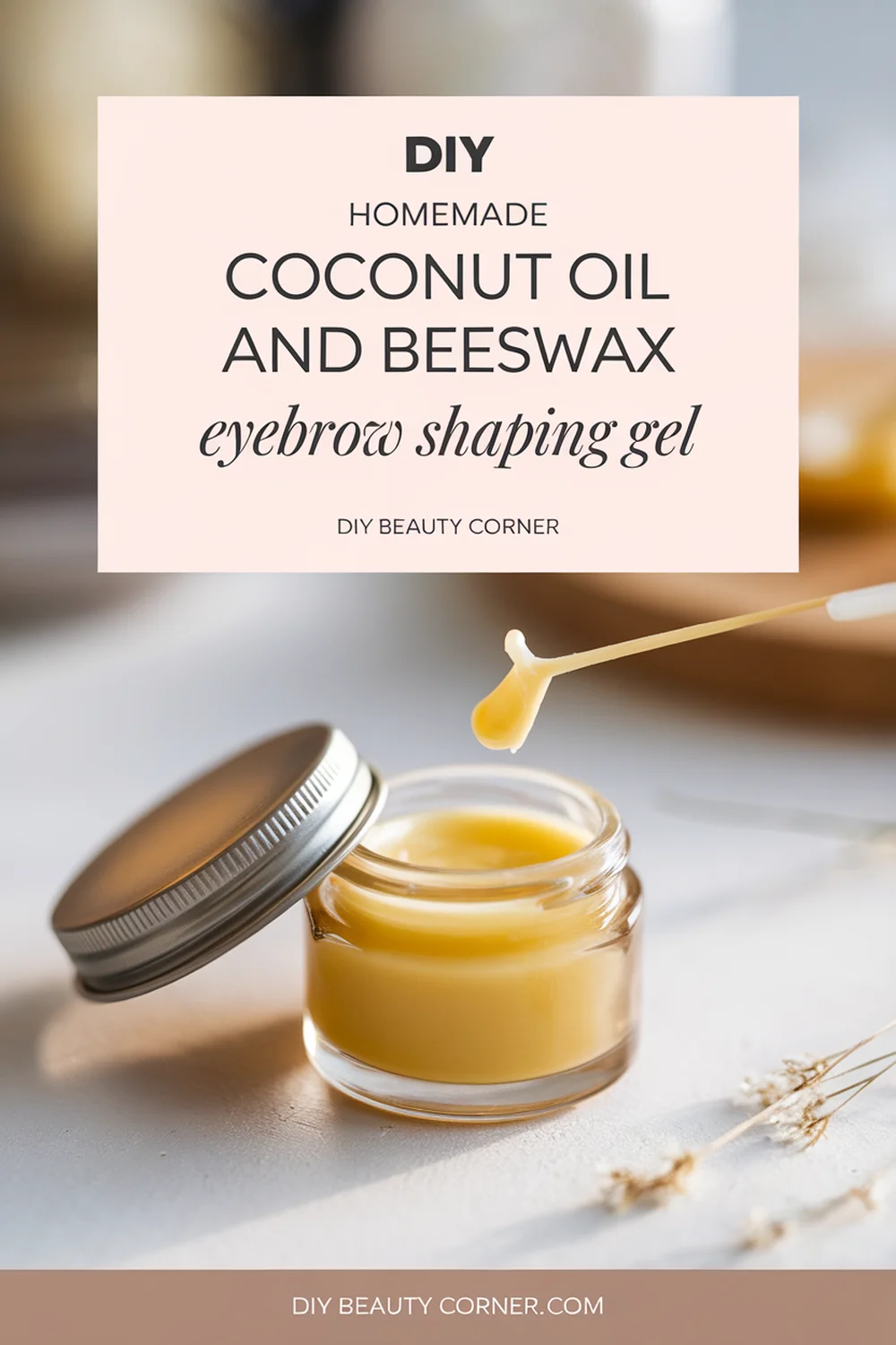 DIY HOMEMADE Coconut Oil and Beeswax Shaping Gel 