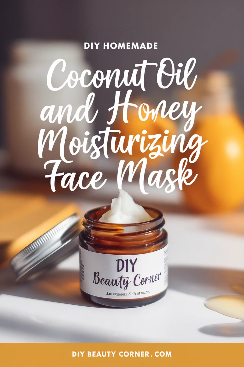 DIY HOMEMADE Coconut Oil and Honey Moisturizing Face Mask 