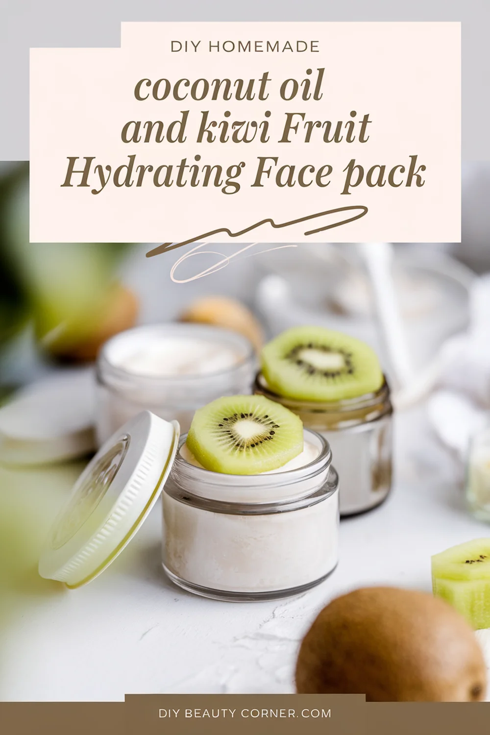 DIY HOMEMADE Coconut Oil and Kiwi Fruit Hydrating Face Pack 