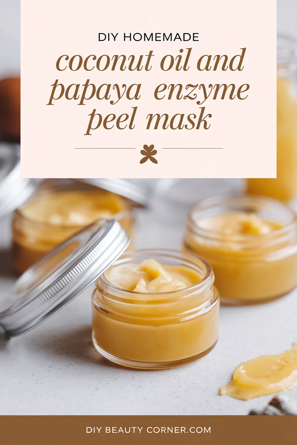 DIY HOMEMADE Coconut Oil and Papaya Enzyme Peel Mask 