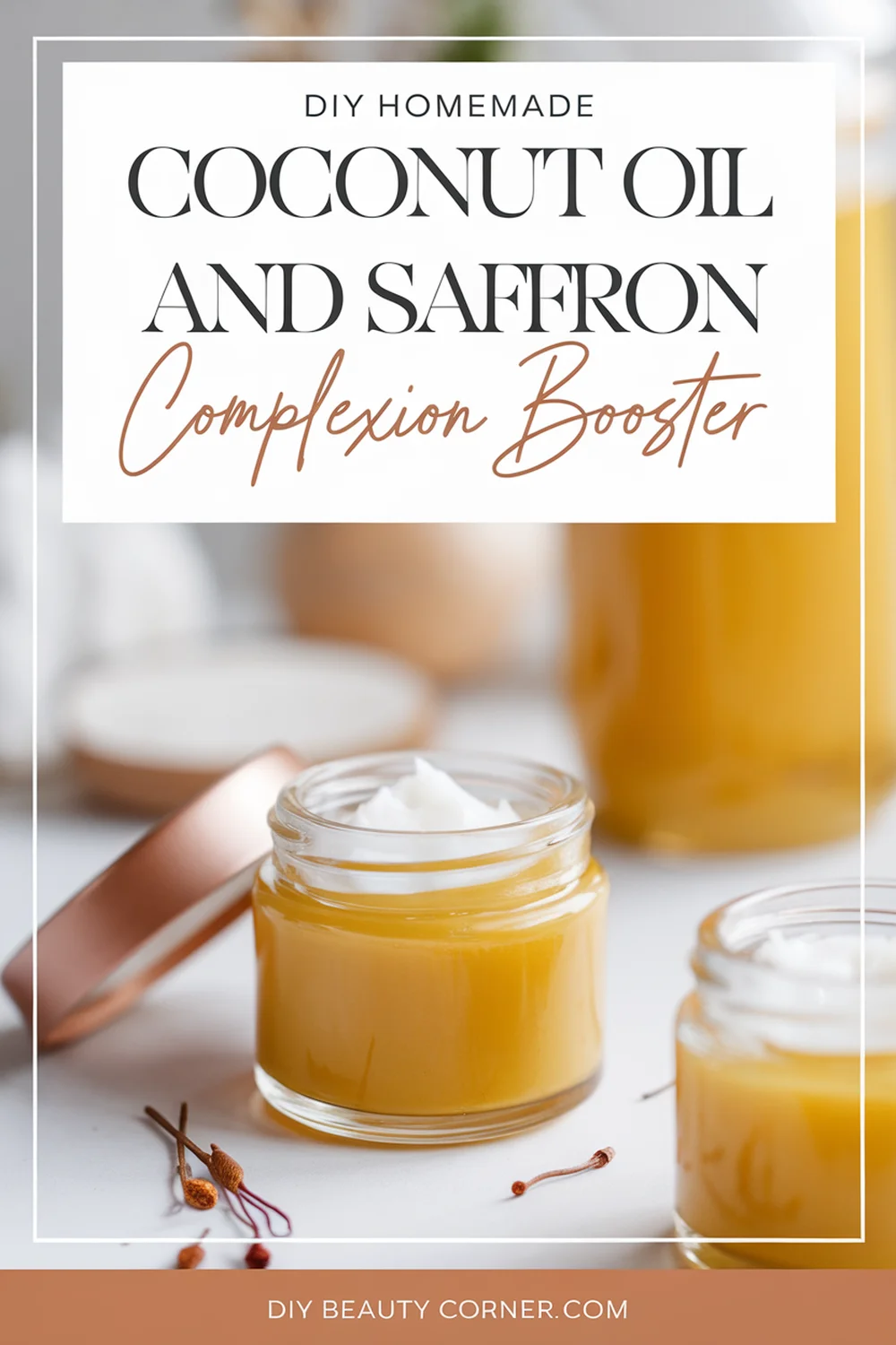 DIY HOMEMADE Coconut Oil and Saffron Complexion Booster 