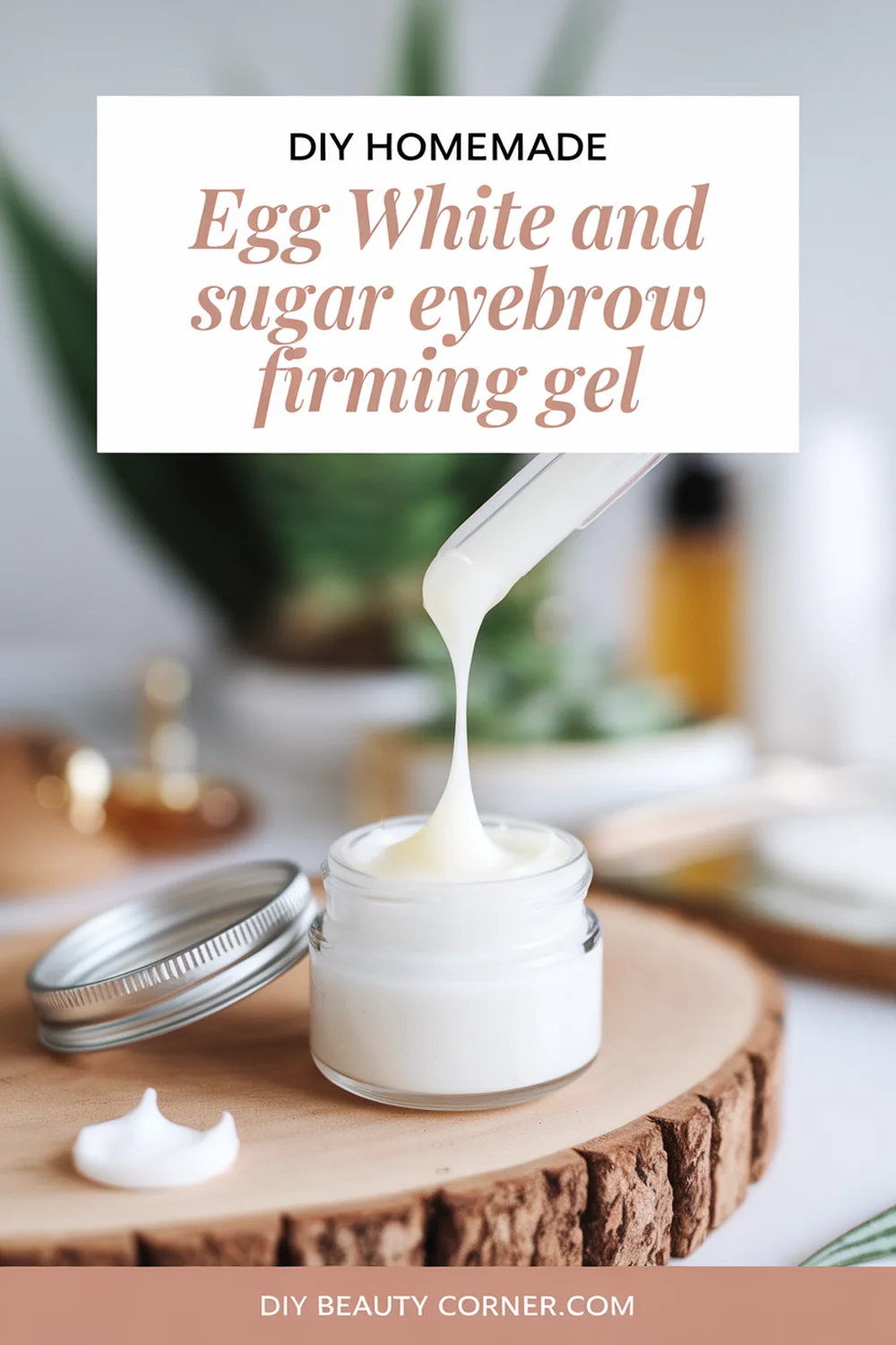 DIY HOMEMADE Egg White and Sugar Firming Gel 