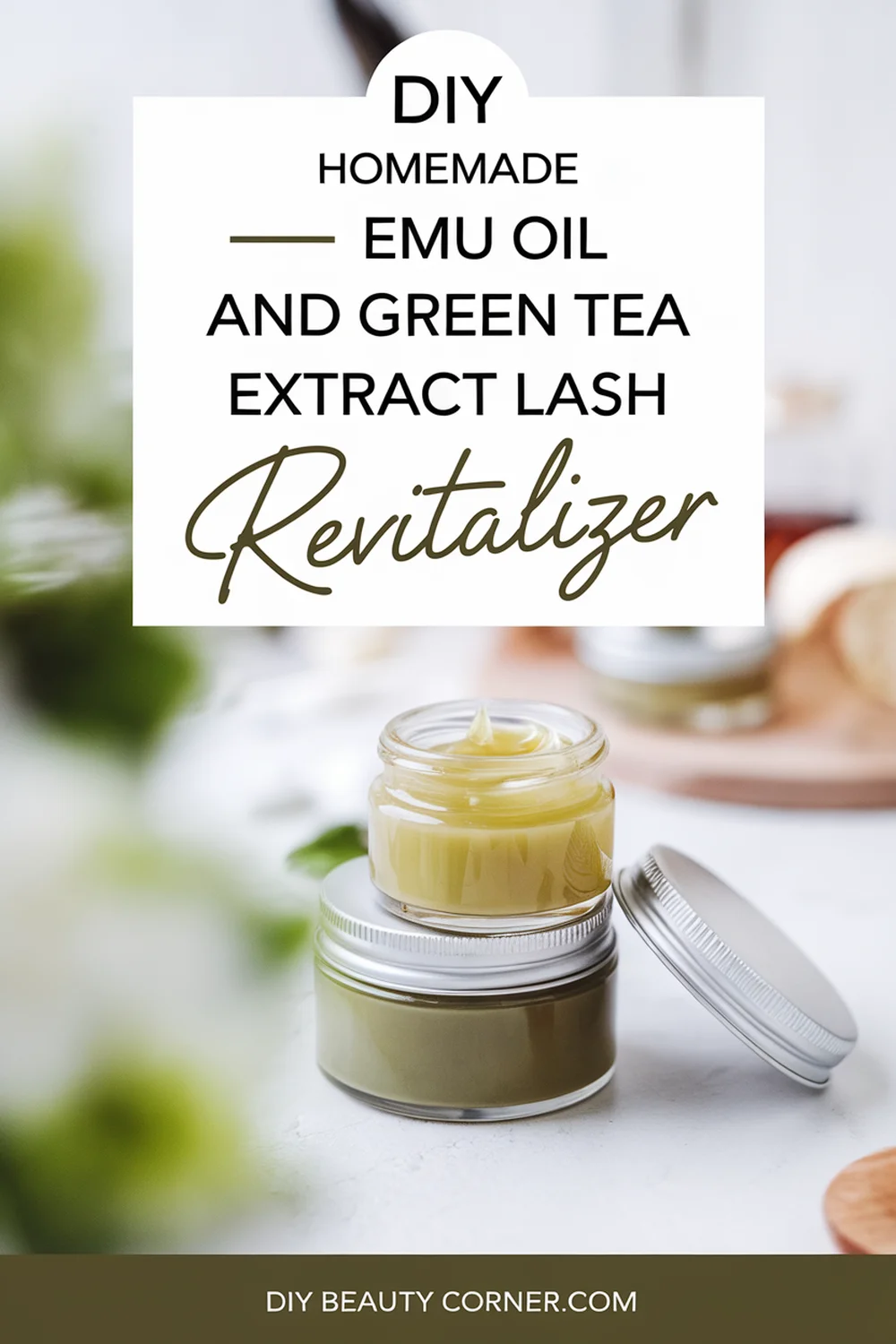 DIY HOMEMADE Emu Oil and Green Tea Extract Lash Revitalizer