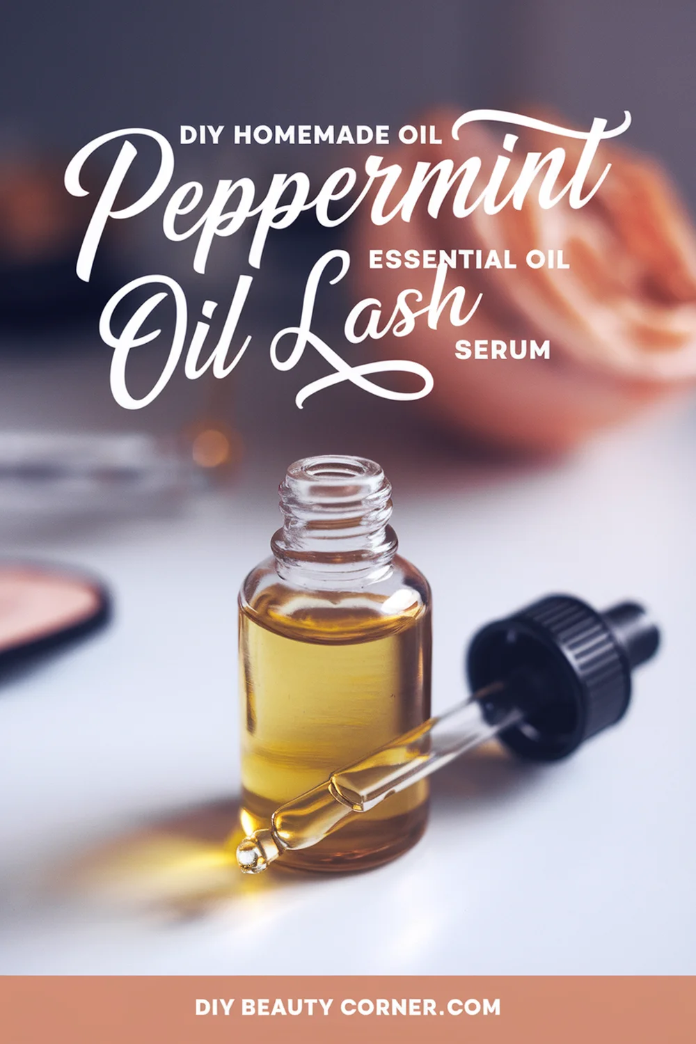 DIY HOMEMADE Jojoba Oil and Peppermint Essential Oil Lash Serum