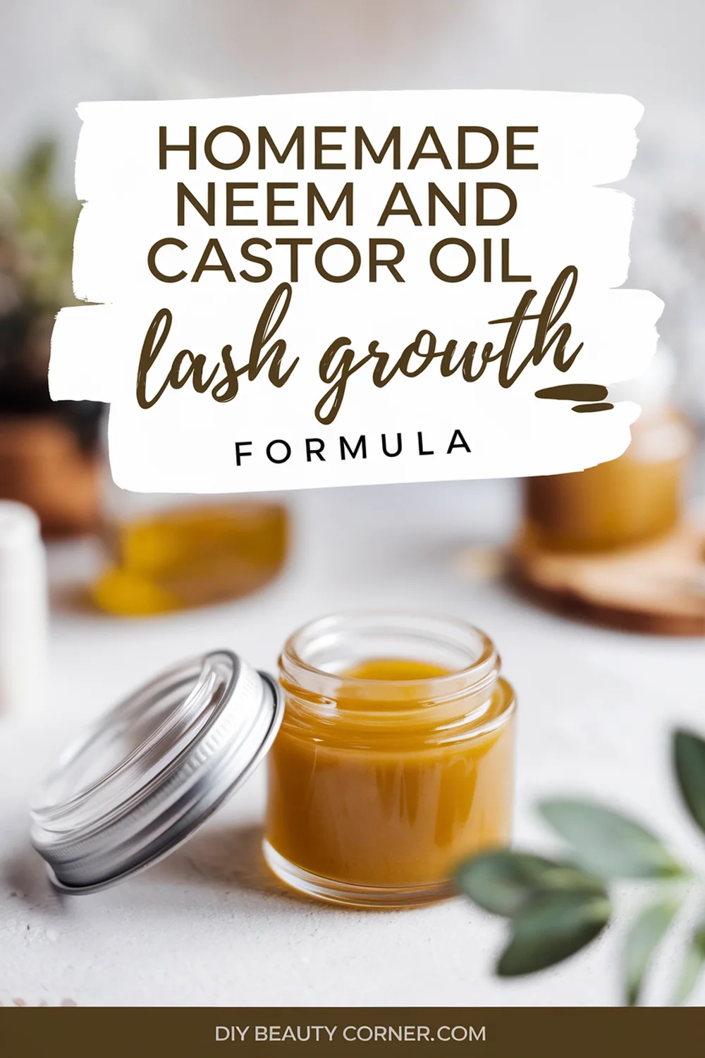 DIY HOMEMADE Neem Oil and Castor Oil Lash Growth Formula