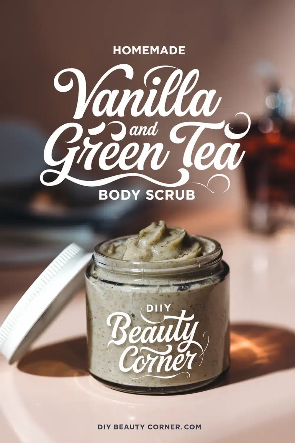 DIY HOMEMADE Vanilla And Green Tea Antioxidant Body Scrub