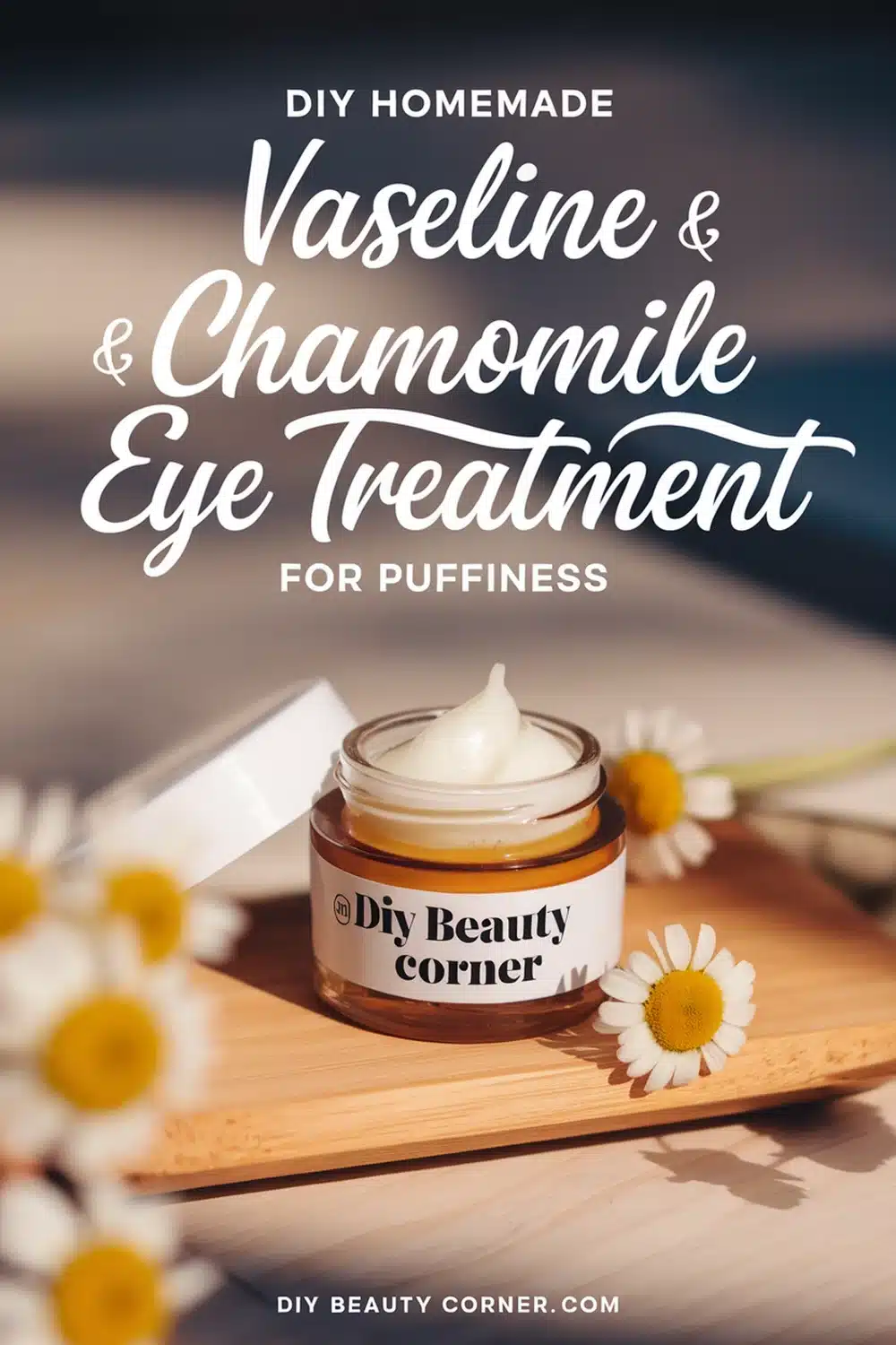 DIY HOMEMADE Vaseline and Chamomile Eye Treatment for Puffiness