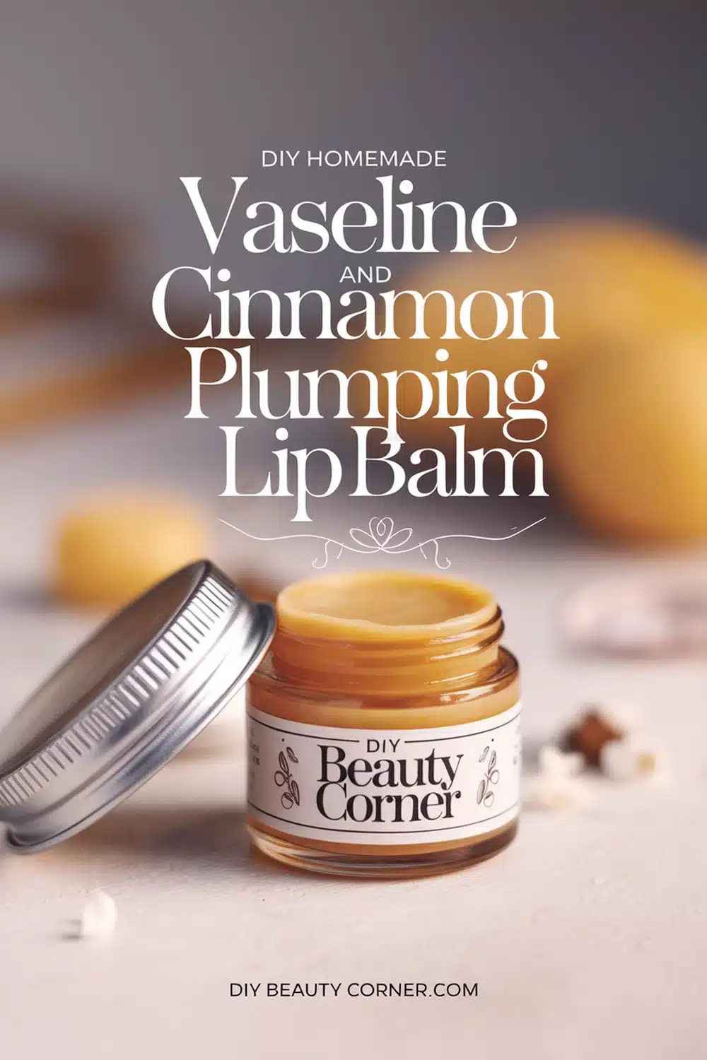 DIY HOMEMADE Vaseline and Cinnamon Plumping Lip Balm