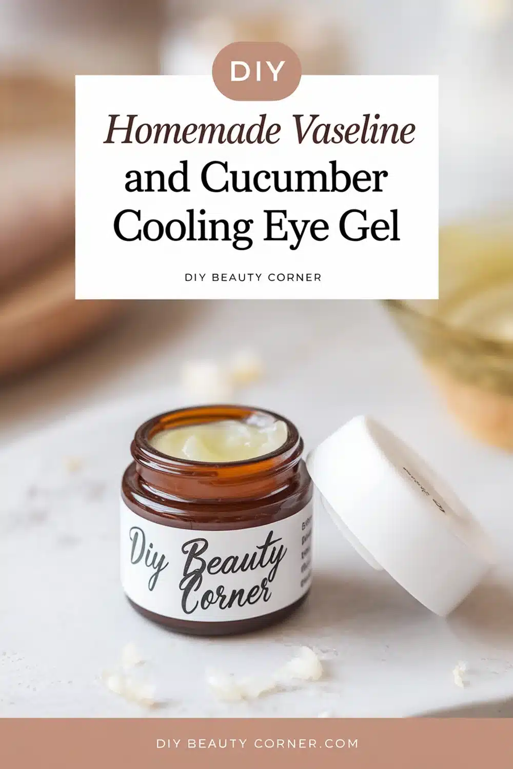 DIY HOMEMADE Vaseline and Cucumber Cooling Eye Gel