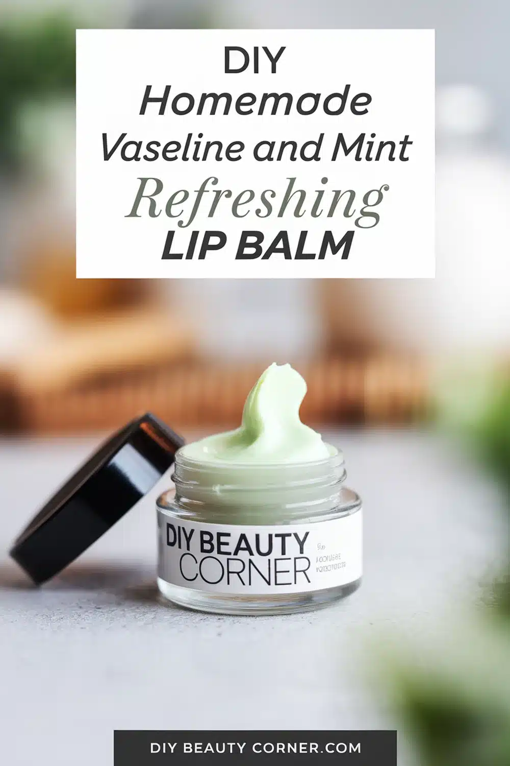 DIY HOMEMADE Vaseline and Mint Refreshing Lip Balm