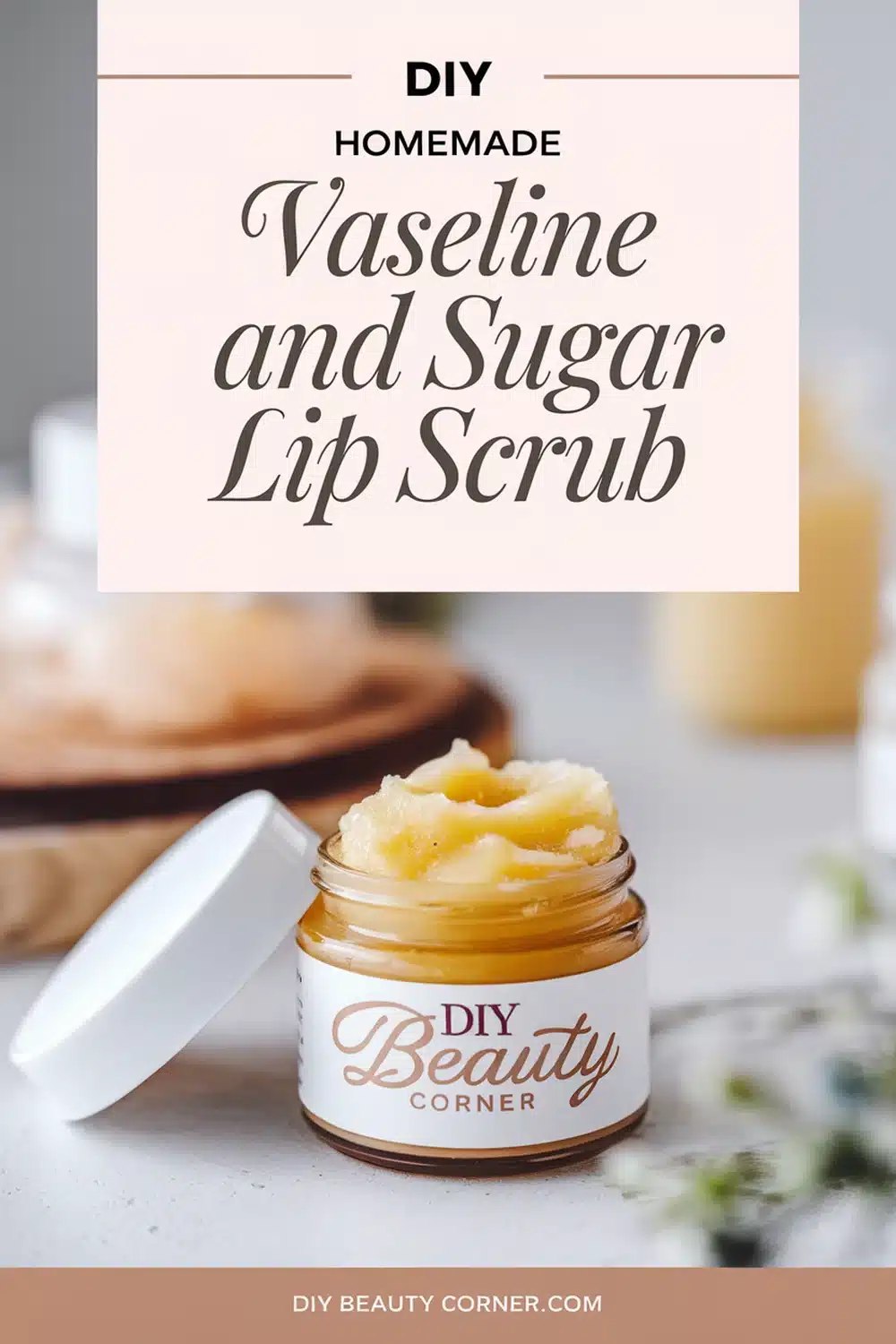 DIY HOMEMADE Vaseline and Sugar Lip Scrub