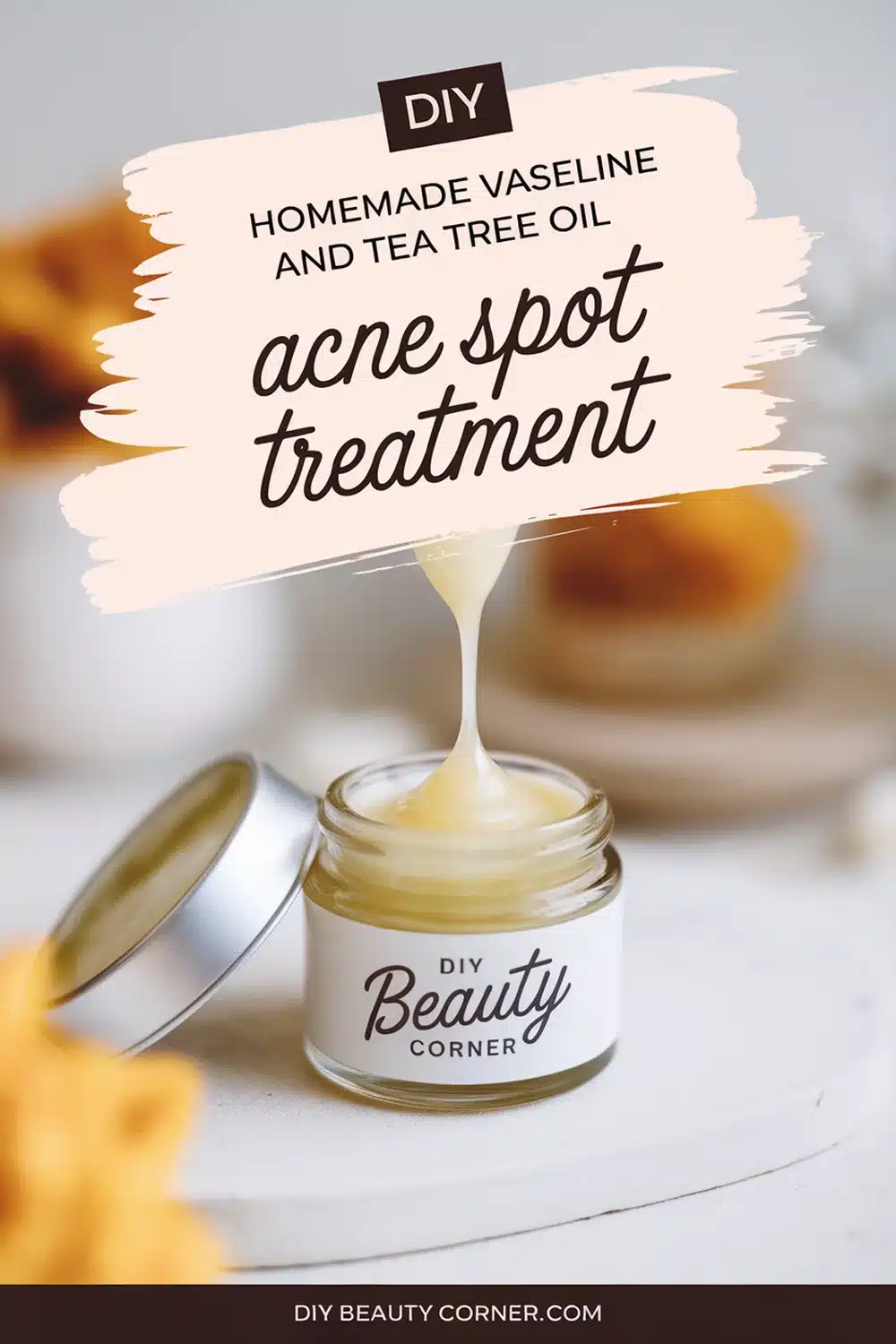 DIY HOMEMADE Vaseline and Tea Tree Oil Acne Spot Treatment