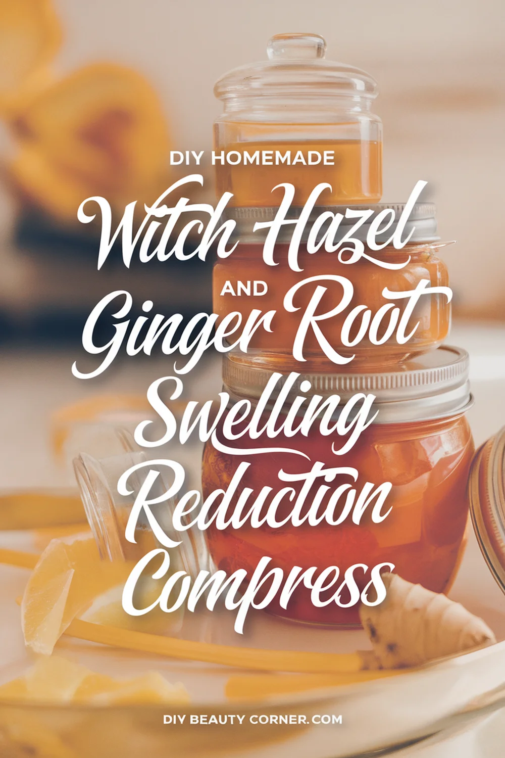DIY HOMEMADE Witch Hazel and Ginger Root Swelling Reduction Compress