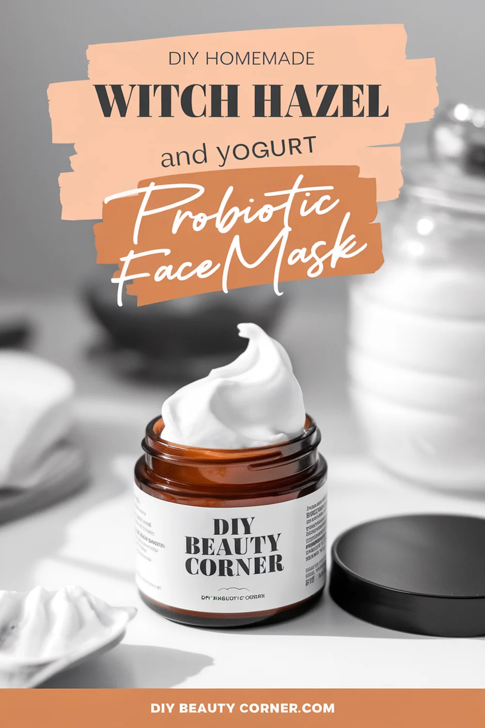 DIY HOMEMADE Witch Hazel and Yogurt Probiotic Face Mask