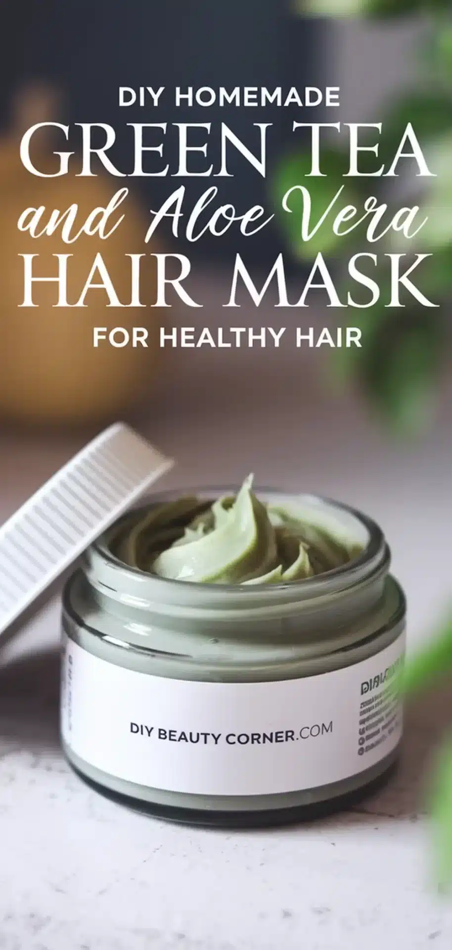 DIY HOMEMADE Green Tea And Aloe Vera Hair Mask For Healthy Hair