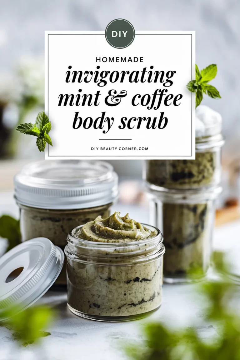 DIY Homemade Body Scrub Invigorating Mint and Coffee Recipe