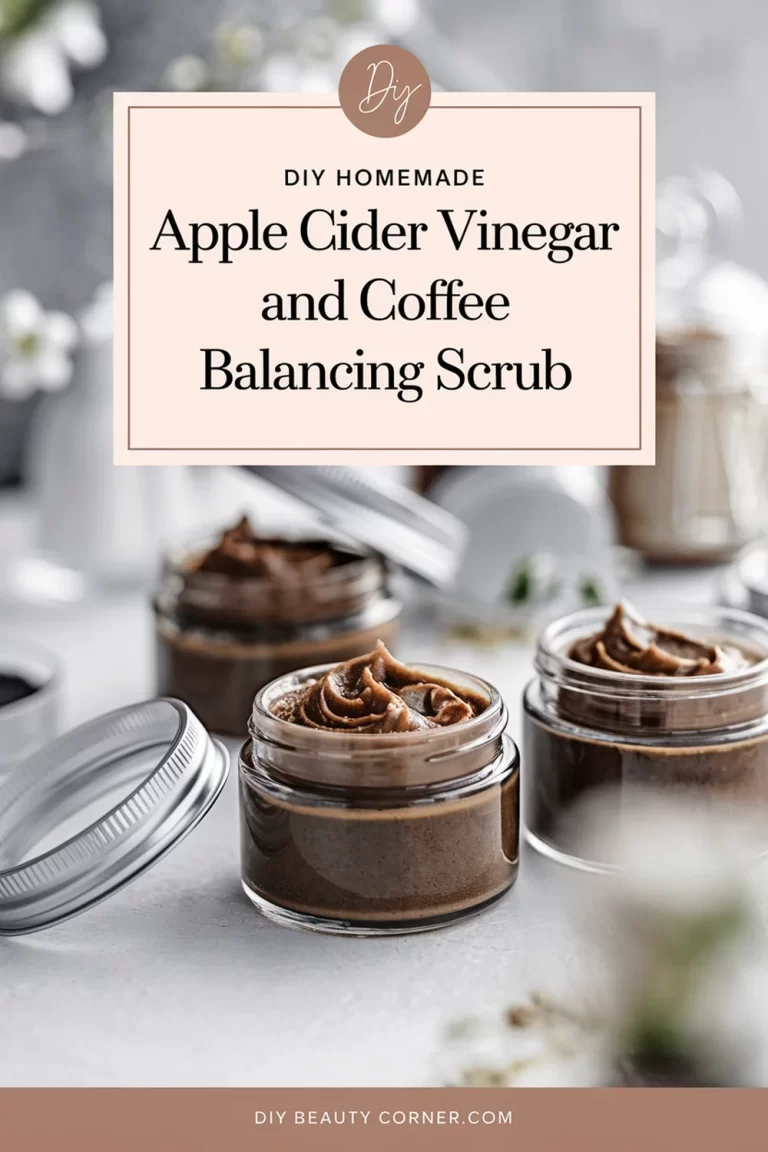 DIY Homemade Apple Cider Vinegar and Coffee Balancing Body Scrub