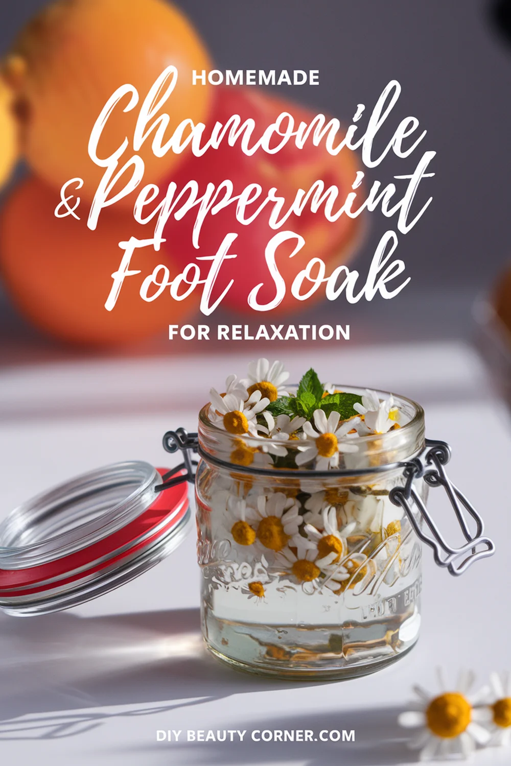 How to Make a Chamomile and Peppermint Foot Soak for Spa Day Relaxation at Home