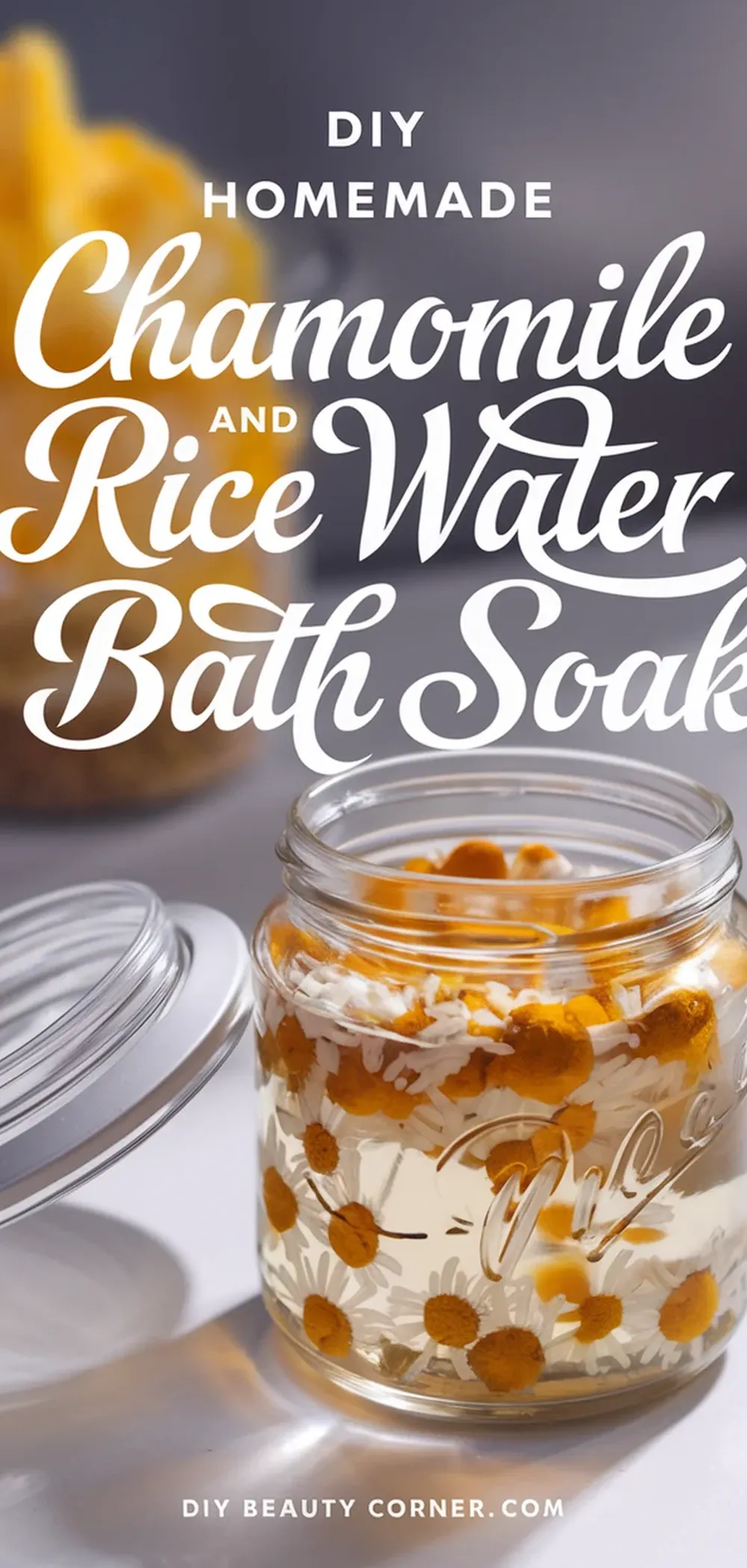 How to Make a Chamomile and Rice Water Skin Softening Bath Soak for Luxurious Hydration