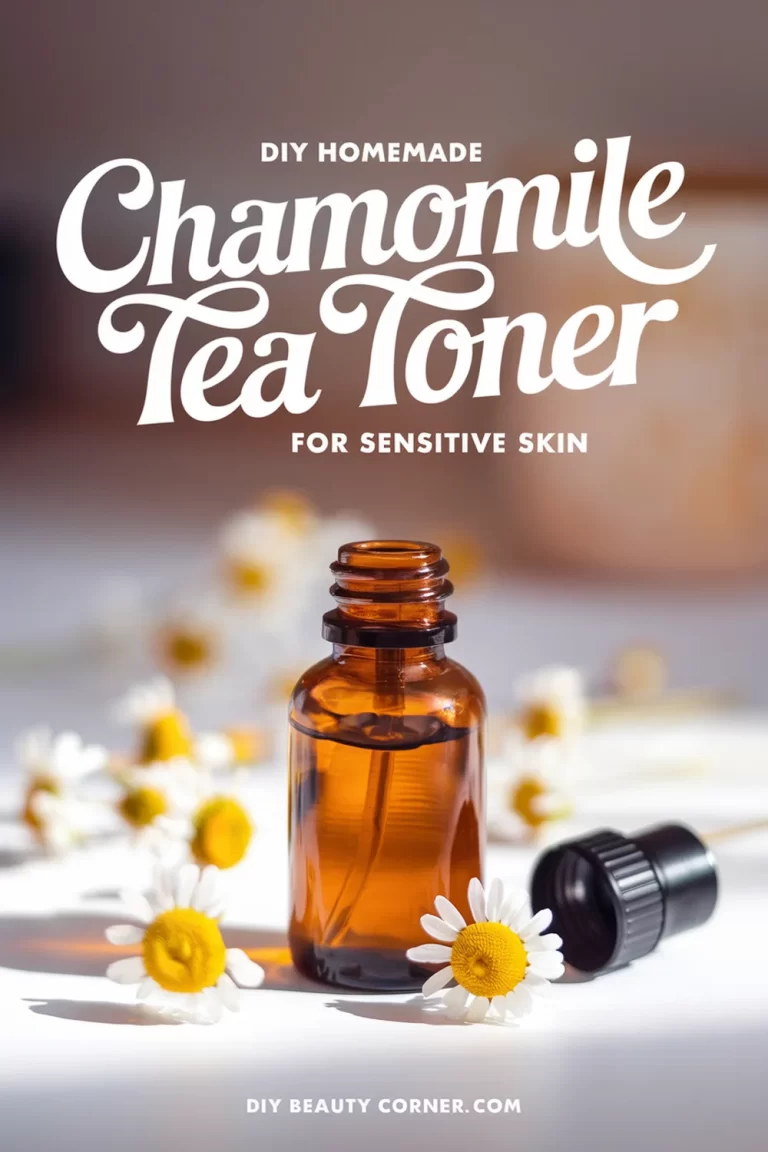 DIY Homemade Chamomile Tea Toner for Sensitive Skin