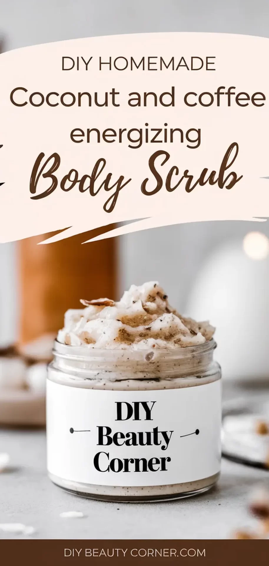 DIY Homemade Coconut And Coffee Energizing Body Scrub: Revitalize Your Skin Naturally