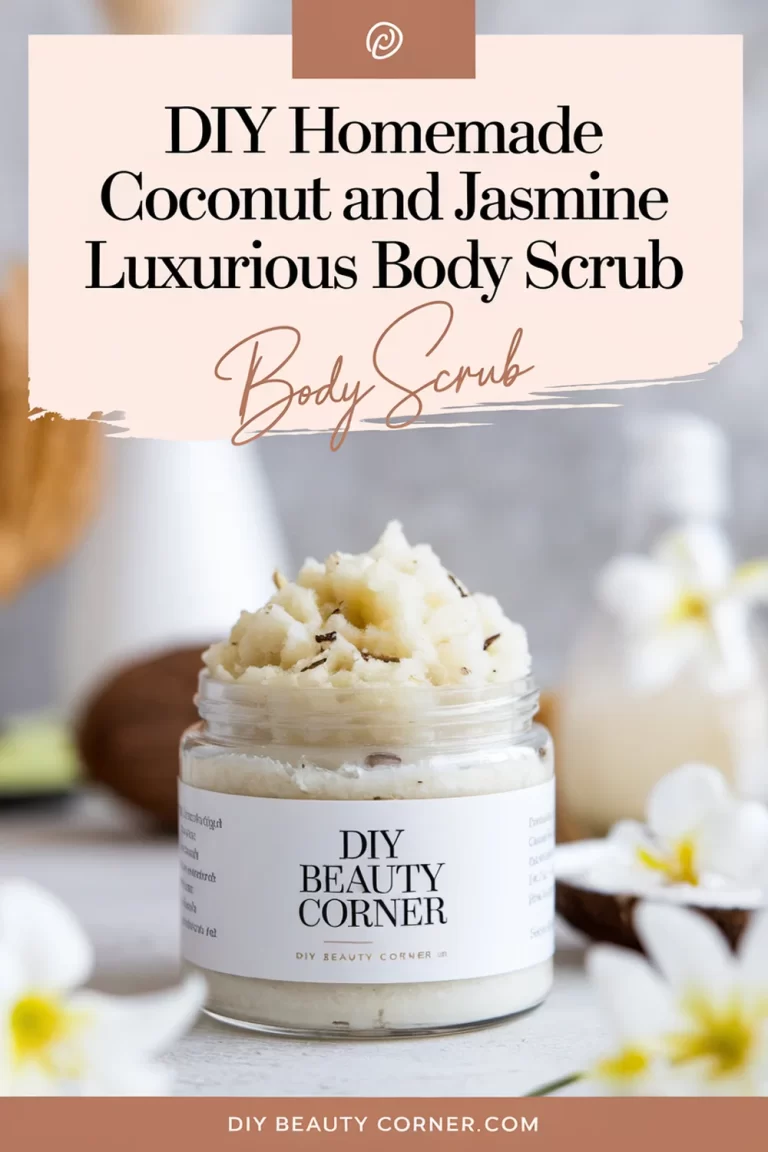 Homemade Luxurious Body Scrub – Coconut And Jasmine Recipe for Radiant Skin