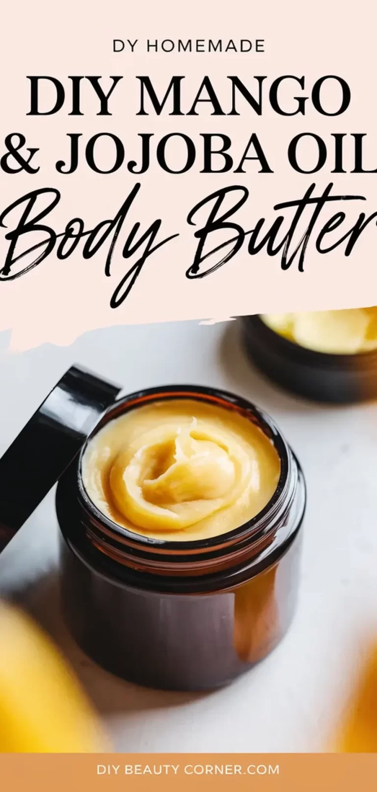 DIY Homemade Mango Butter & Jojoba Oil Body Butter