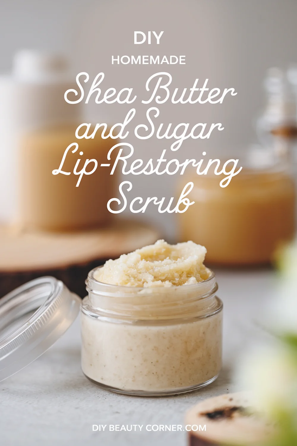 DIY Homemade Shea Butter And Sugar Lip Restoring Scrub: A Simple Guide for Soft, Smooth Lips