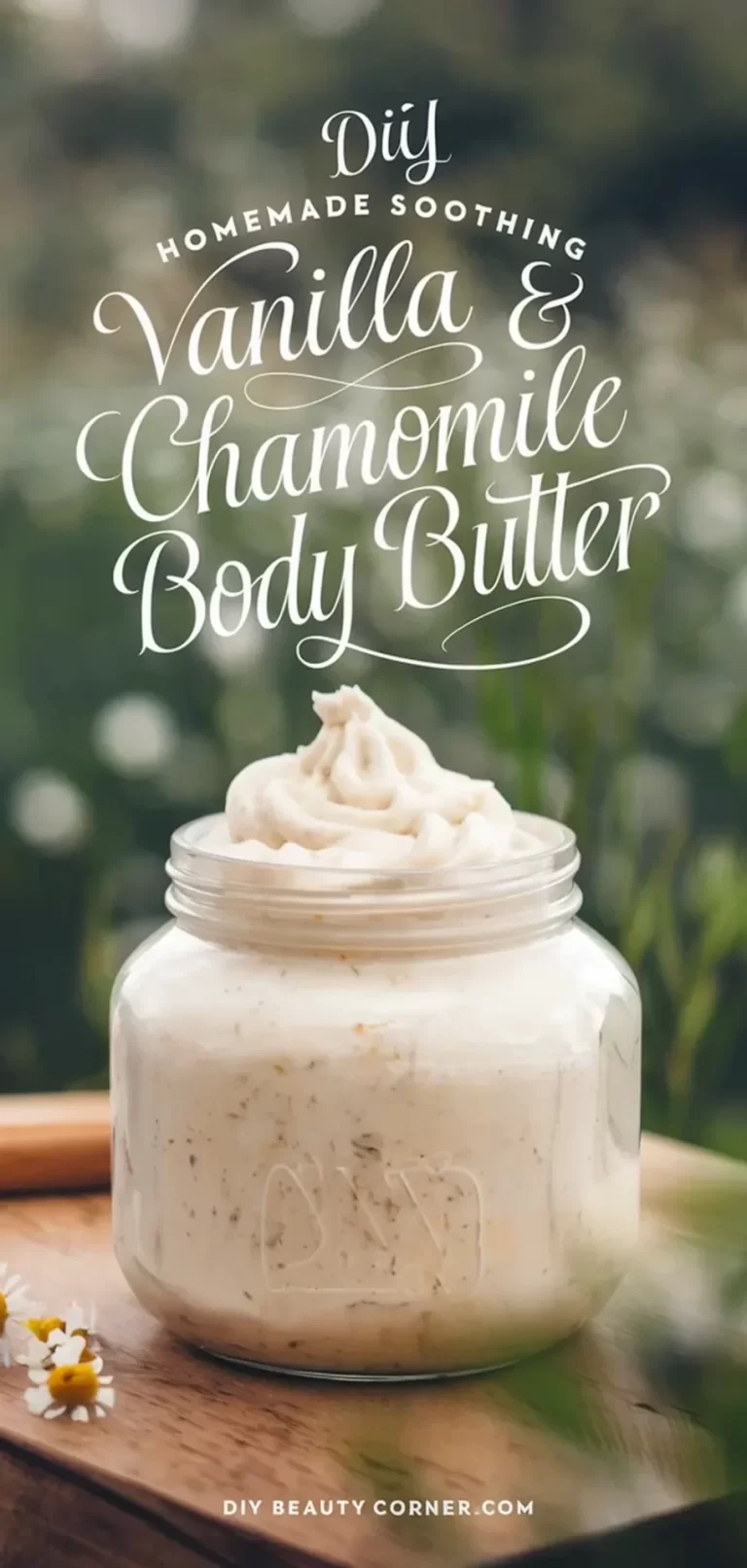 How to Make a Soothing Vanilla & Chamomile Whipped Body Butter at Home