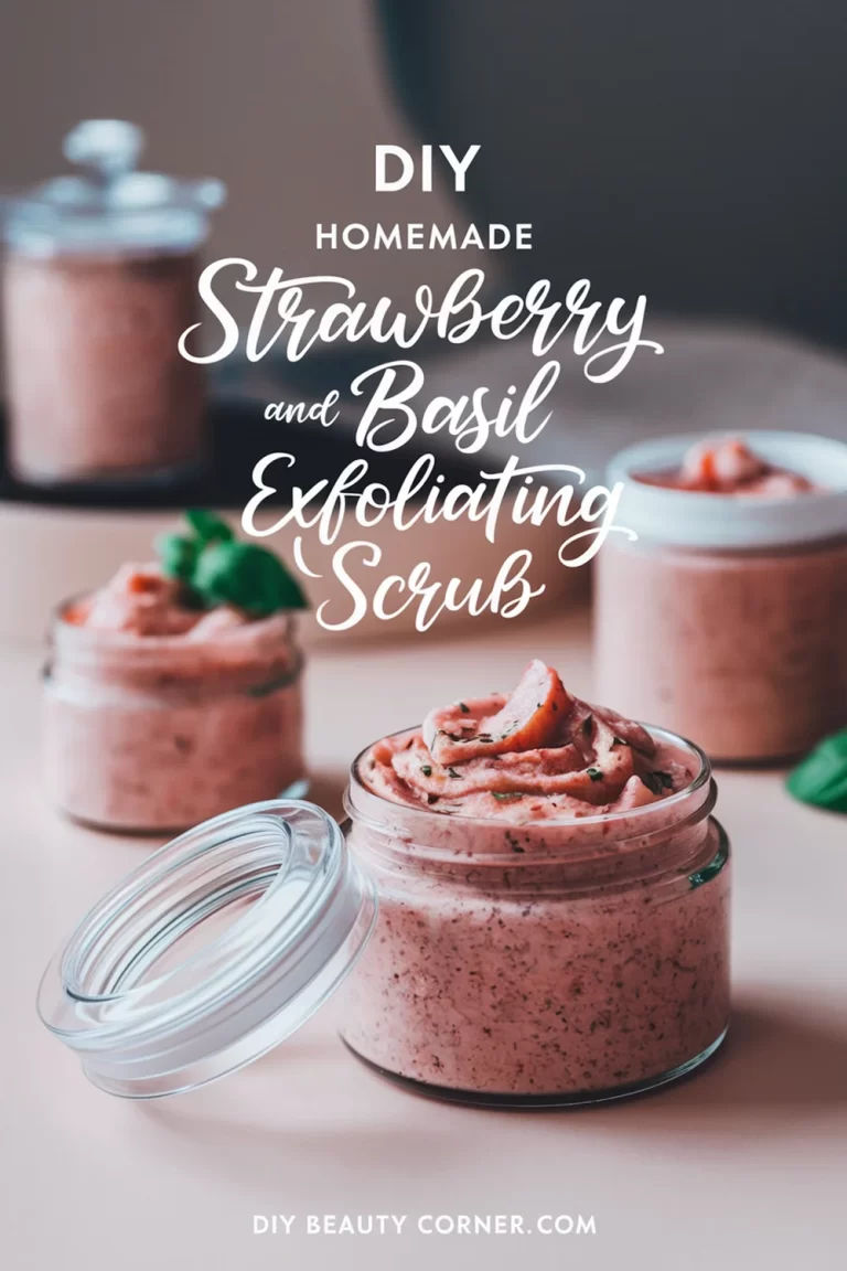 How to Make Strawberry and Basil Exfoliating Body Scrub for Smooth, Radiant Skin