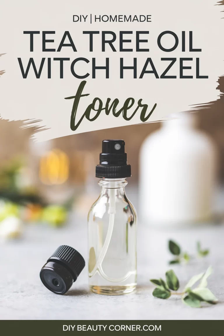 How to Make a Tea Tree Oil and Witch Hazel Toner for Clearer Skin