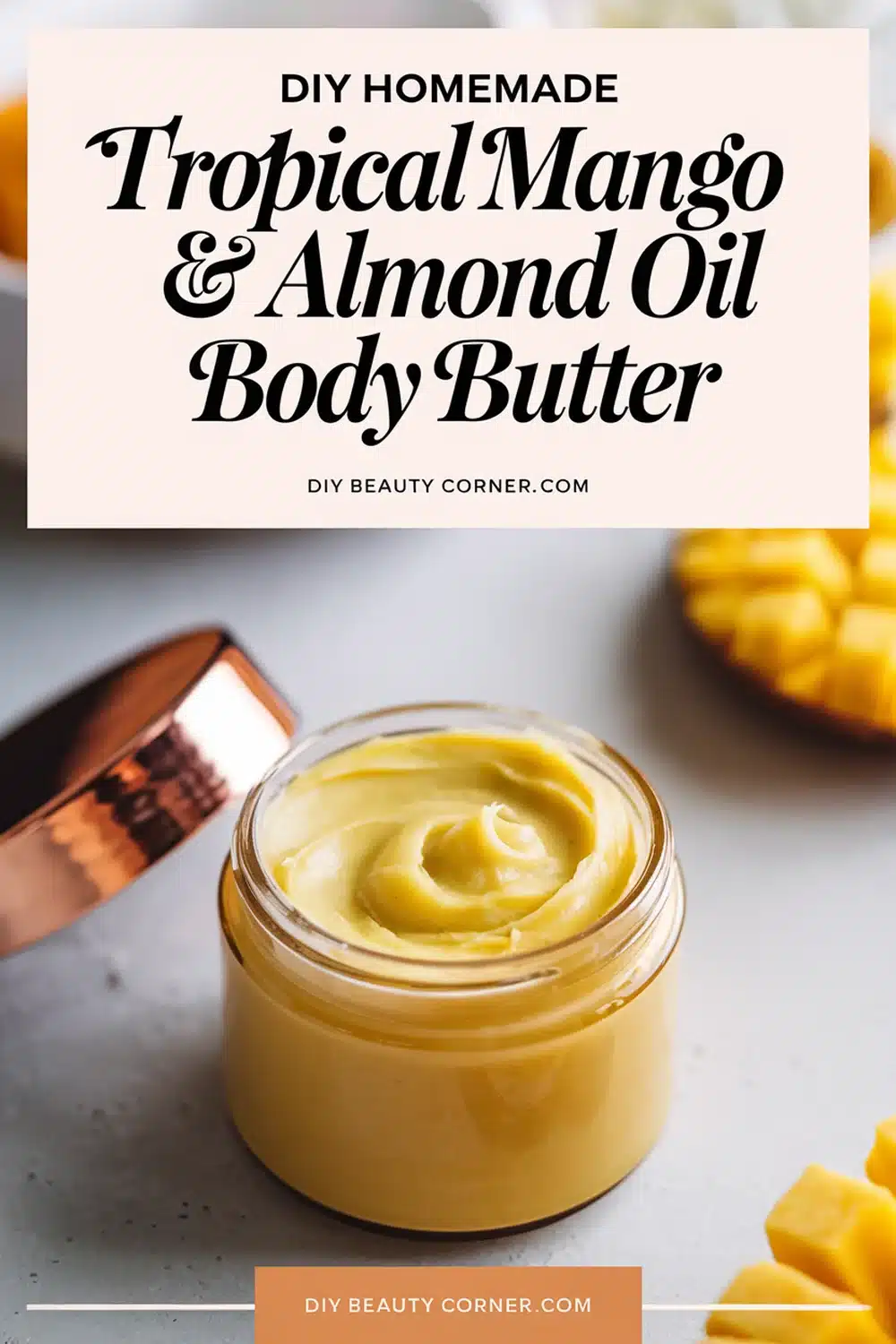 Create Your Own Tropical Mango Butter Almond Oil Body Butter A Step 