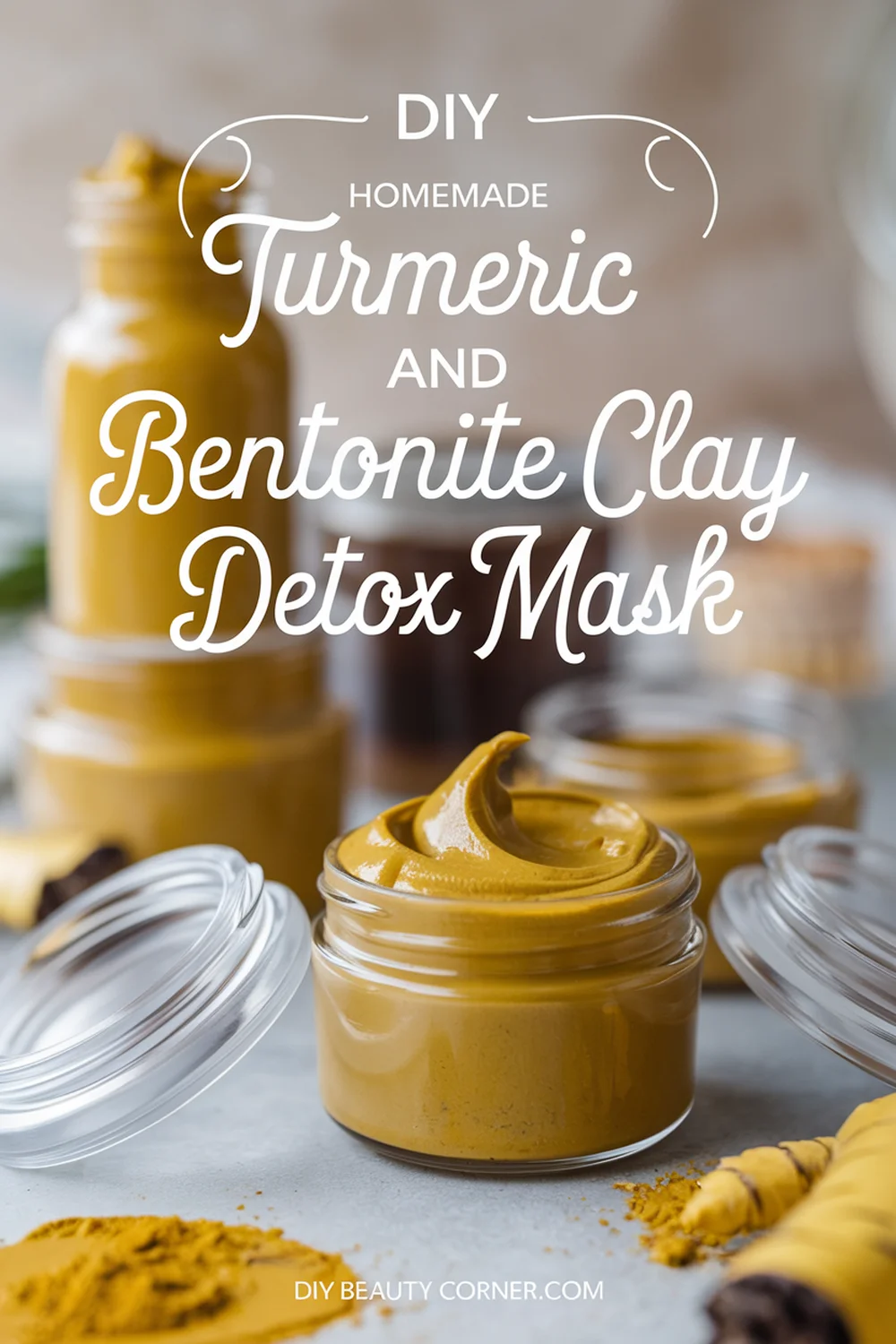 How to Make a Turmeric and Bentonite Clay Natural Detox Face Mask for Glowing Skin