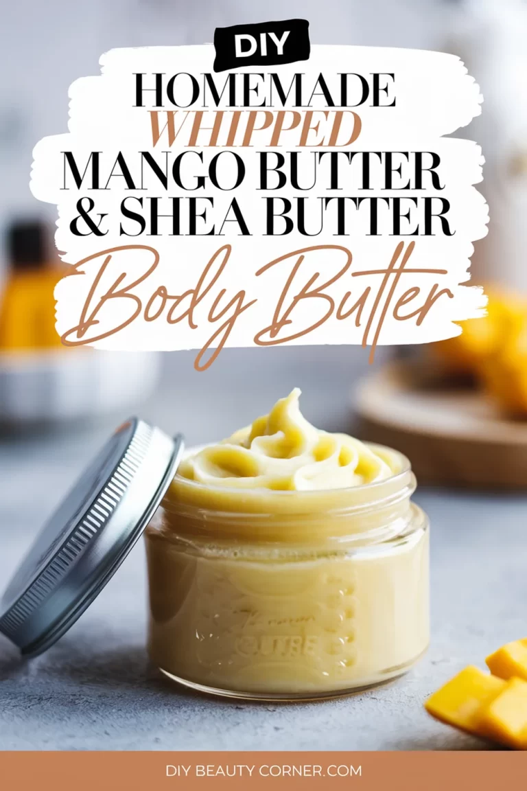 DIY Homemade Mango & Shea Butter Whipped Body Butter