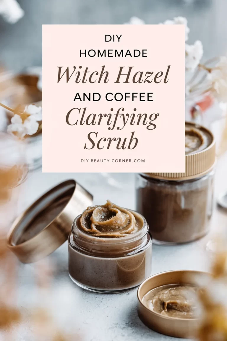 DIY Homemade Witch Hazel and Coffee Clarifying Body Scrub for Smooth, Radiant Skin