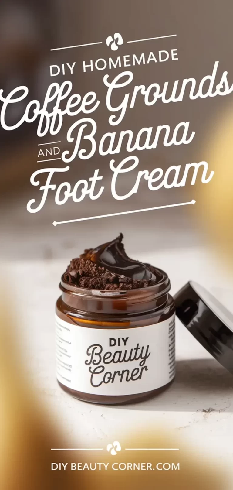 DIY Homemade Coffee Grounds and Banana Foot Cream: Exfoliate Dead Skin Naturally