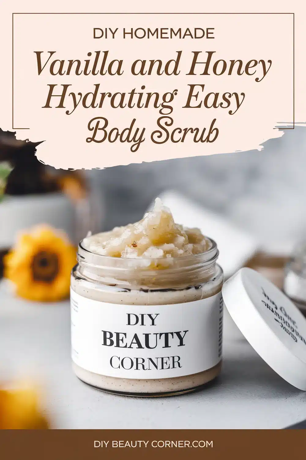 How to Make Vanilla And Honey Hydrating Body Scrub for Soft, Glowing Skin