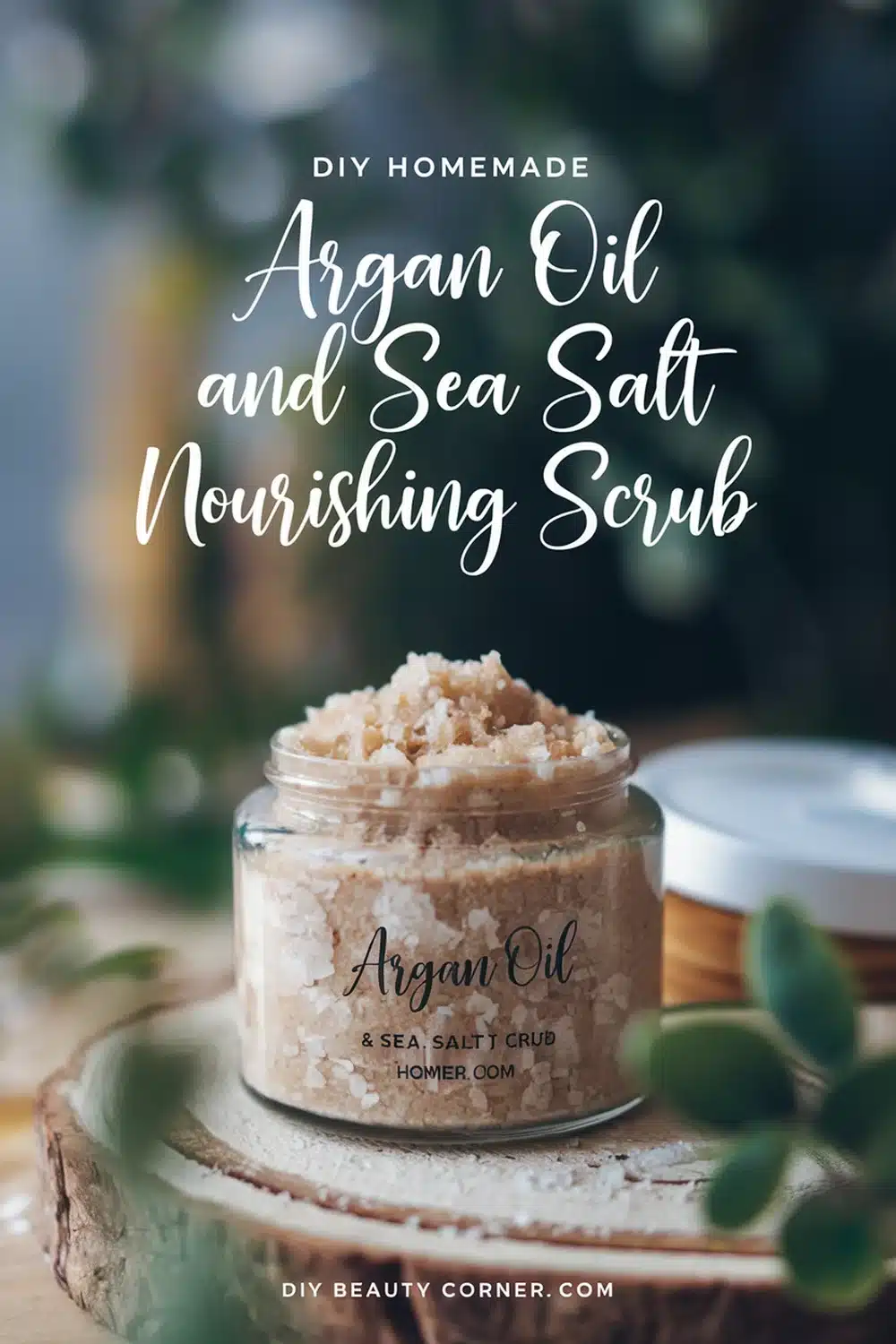 Try This Homemade Argan Oil and Sea Salt Nourishing Body Scrub for Soft and Supple Skin