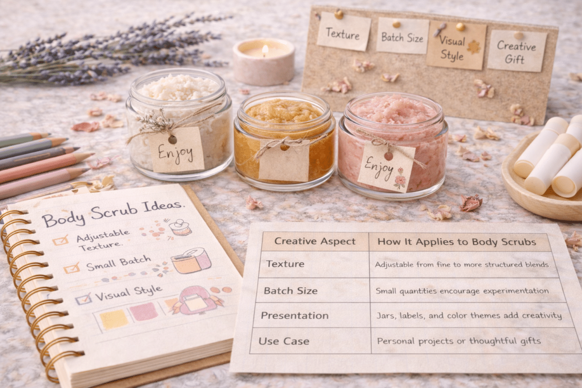 How DIY Body Scrubs Fit Into Creative, Small-Batch Beauty Projects