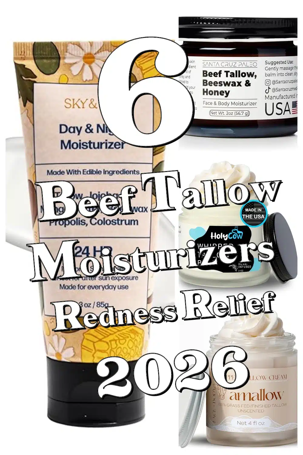 Discover The Best Beef Tallow Moisturizers for Instant Redness Relief & Sensitive Skin Care