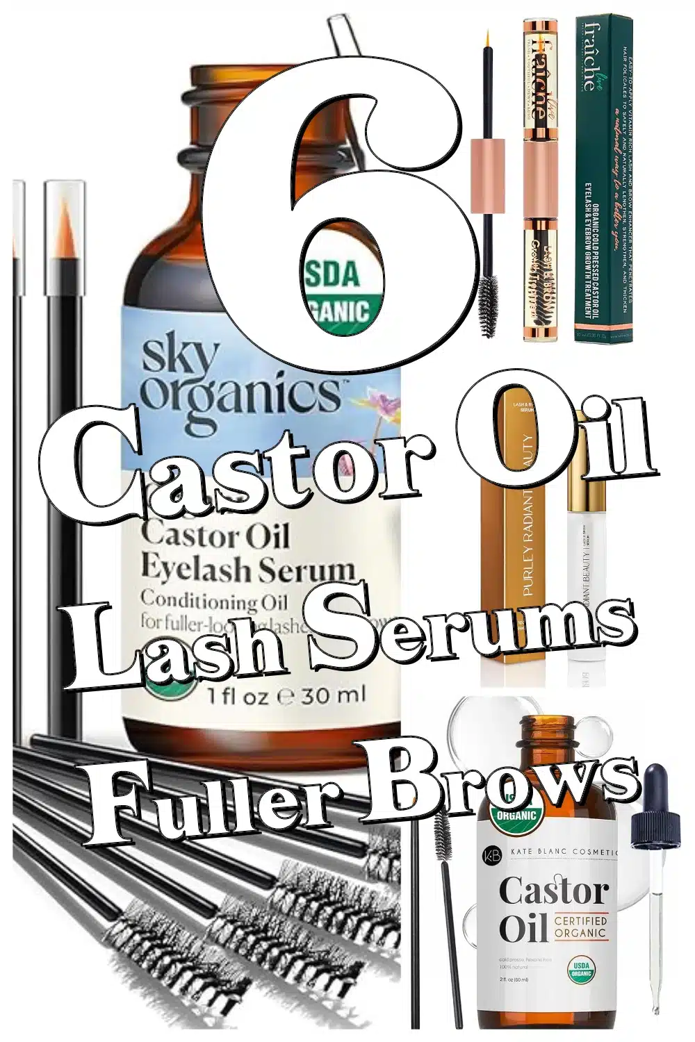 Discover Top Castor Oil Lash Serums for Fuller Brows & Gorgeous Lashes!