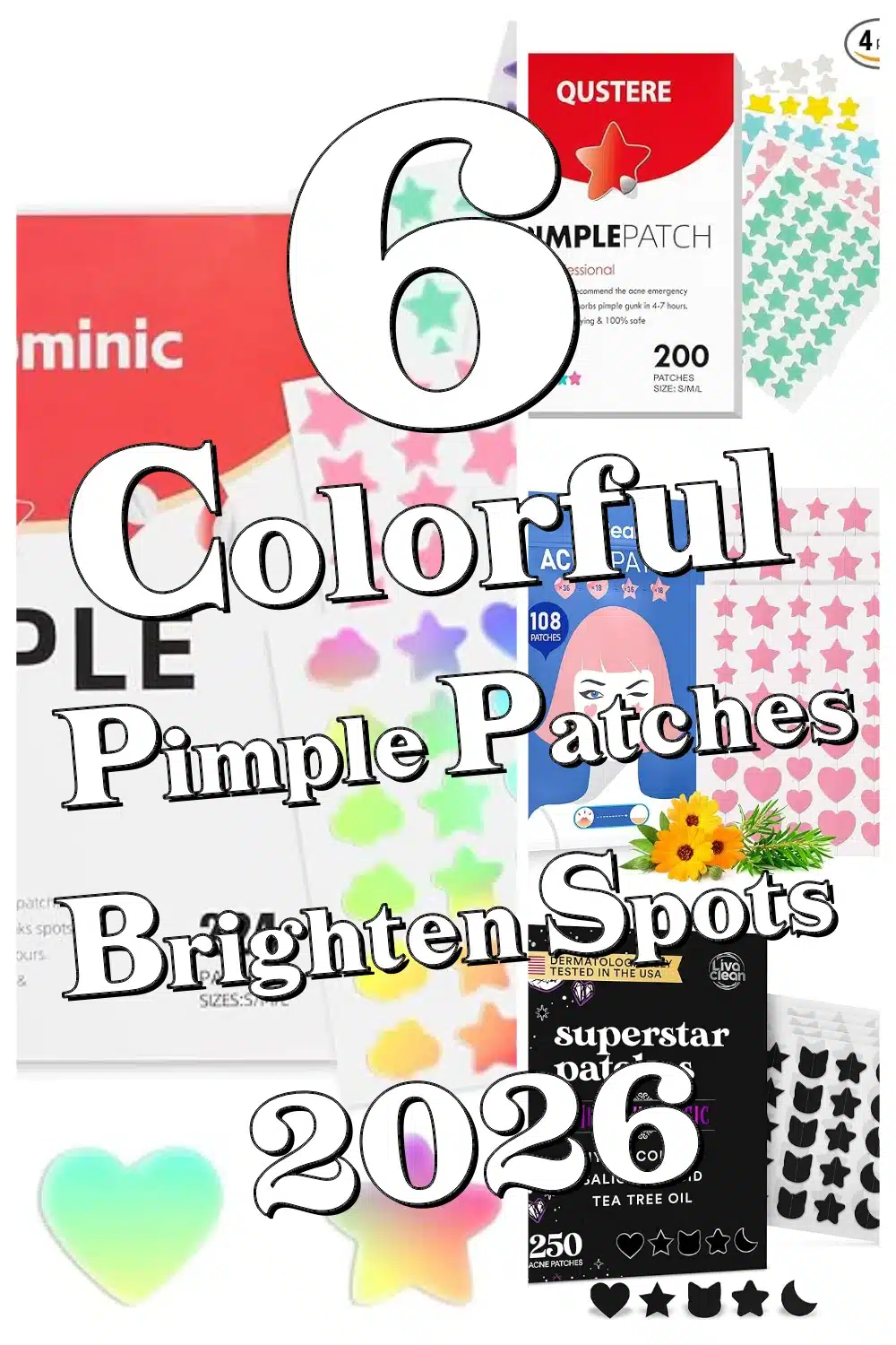 Top 6 Colorful & Cute Pimple Patches for Fun & Effective Acne Coverage!