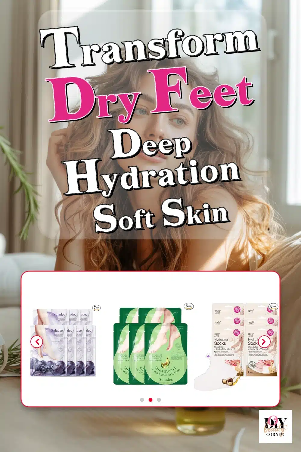 Transform Dry Feet with Shea Butter & Jojoba Oil Foot Masks for Ultimate Hydration